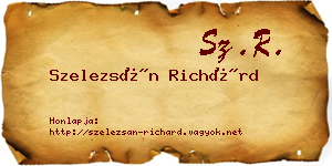 Szelezsán Richárd névjegykártya